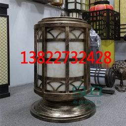 欧美石柱头灯图片,古典与现代的完美融合