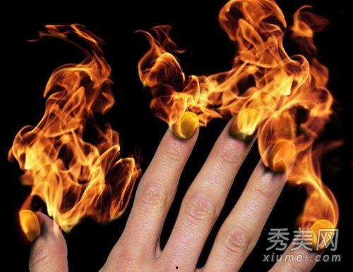 欧美火焰指甲图片高清,展现独特魅力与个性风采