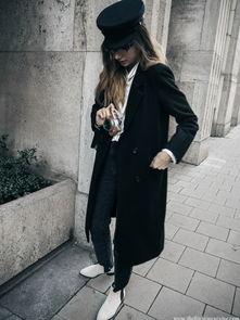 欧美彩色大衣图片女